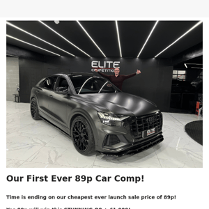 Own an Audi Q8 for 89p!