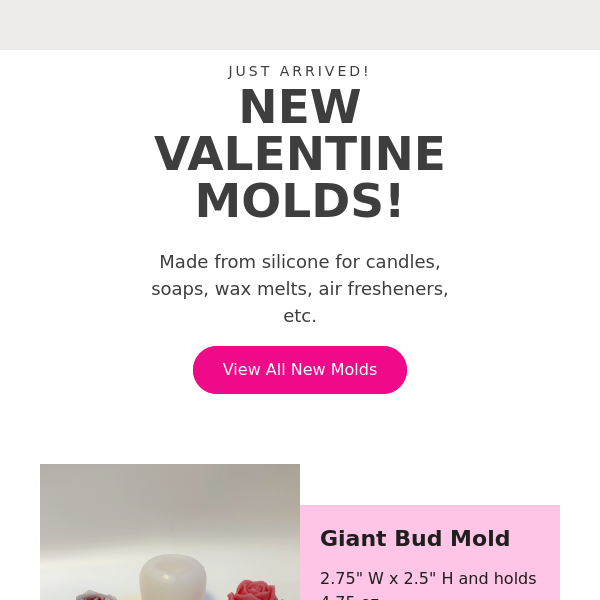 ❤️ NEW Valentine Silicone Molds You Will LOVE! - candlesandsupplies.com