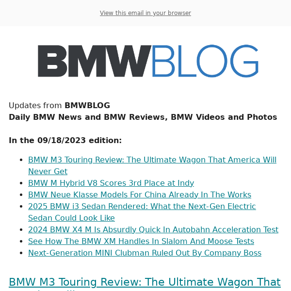 Posts from BMWBLOG for 09/18/2023