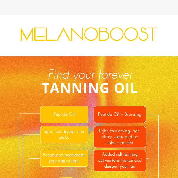 Which tanning oil will you reach for today?