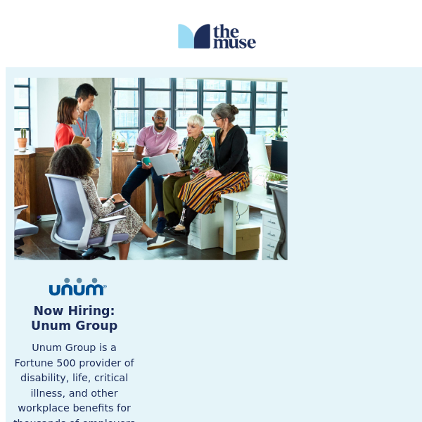 Now Hiring: Unum