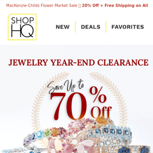 Jewelry Year-End CLEARANCE Up to 70% Off