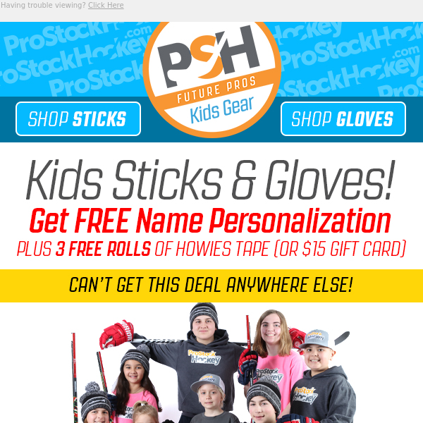 Kids Hockey Gear = Exclusive Freebies. Check it out!