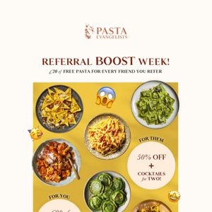 Want £20 of FREE PASTA? 🍝