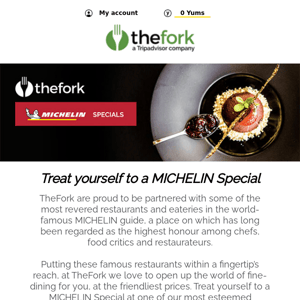 MICHELIN menus at special prices
