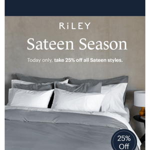Today’s gift: 25% off Sateen