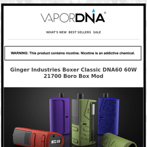 Ginger Industries presents the Boxer Classic DNA60 21700 Boro Box Mod!