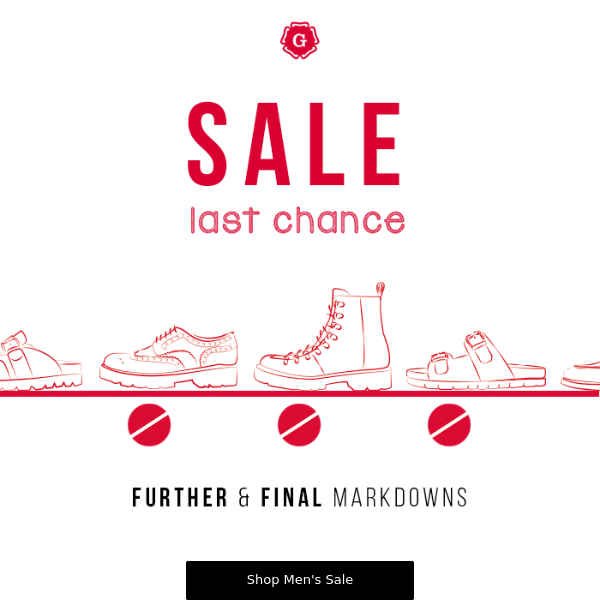 SALE: Further and Final Markdowns