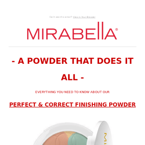 Meet our most VERSATILE powder 👏