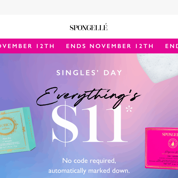 Treat yourself to Singles’ Day Savings 💕