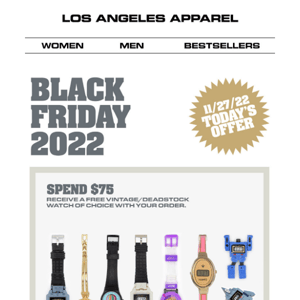 Black Friday 2022 - 11/27 Today's Offer