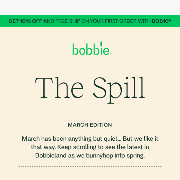 THE SPILL 🍼 March Edition