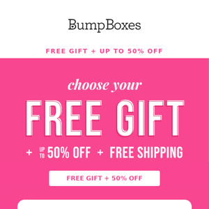 Choose a FREE gift 🎁 + save up to 50% off