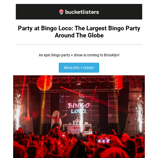 🎉 World's Biggest Bingo Party Coming to Brooklyn!