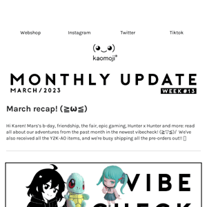 March 2024 Recap ₍^ >ヮ<^₎