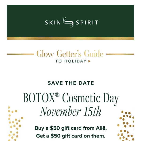 enjoy $50 off your next Botox treatment 🎉