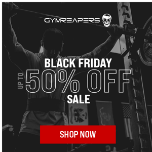 UP TO 50% // Black Friday Sale