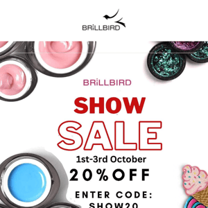 20% off show sale