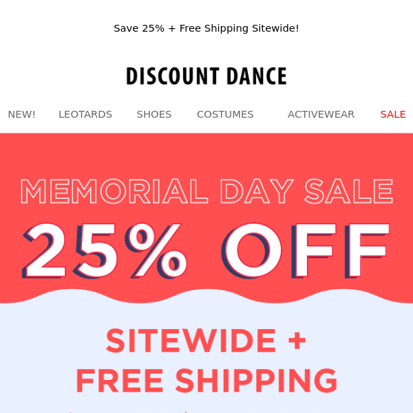 Get 25% Off + Free Shipping!