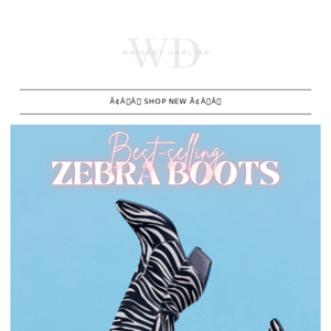Just in: ZEBRA WESTERN BOOTS ⚡