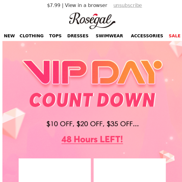 Reminder: Your VIP discount is about to end!