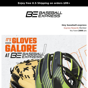 Its Glove's Galore at Baseball Express!