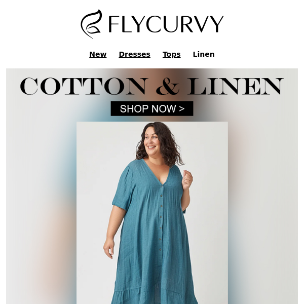 FlyCurvy, Chic and comfortable COTTON & LINEN attire landed😘discover your love