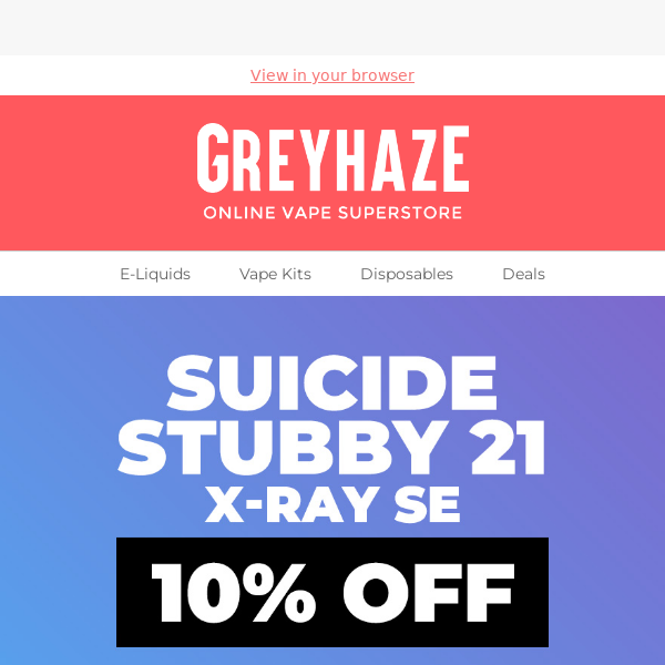 10% OFF Stubby 21 X-Ray SE 🤩