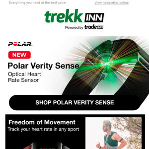 Control your pace with NEW Polar Verity Sense