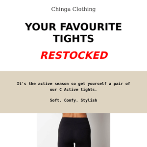 RESTOCKED- Your favourite tights!
