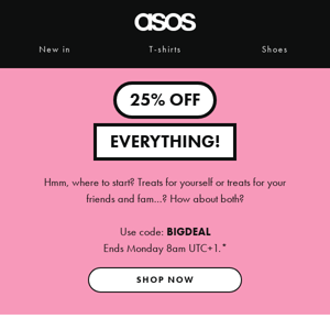 25% off everything?! 👀