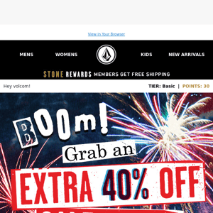 🇺🇸 Extra 40% off sale items! Happy almost b-day America