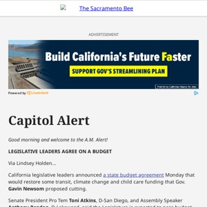 Lawmakers agree on a budget + Republican anger over gun violence + Will California undo Prop. 8?