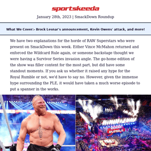 Brock Lesnar ENTERS the Royal Rumble!🤑