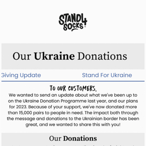 Our Donations