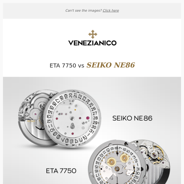 ETA 7750 vs SEIKO NE86 - Venezianico