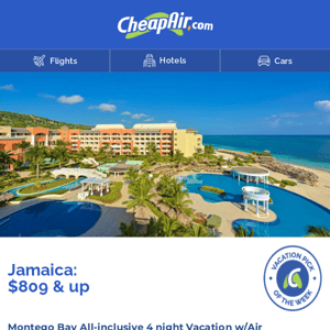 $809+ Jamaica all-incl. w/Air