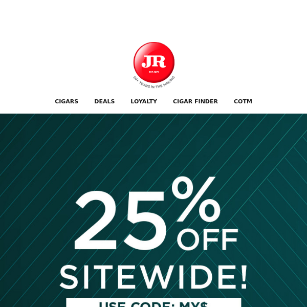 Big Savings at JR - 25% Sitewide Discount!