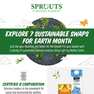 🌎 Explore 7 ways to make sustainable swaps this Earth Month.