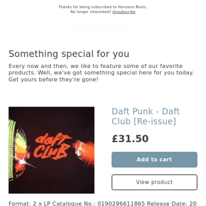 Arrived! Daft Punk - Daft Club [Re-issue]