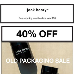 old packaging = new discounts