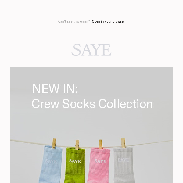NEW IN: Crew Sock Collection