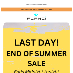 🌞LAST DAY of our end of season sale 🌞