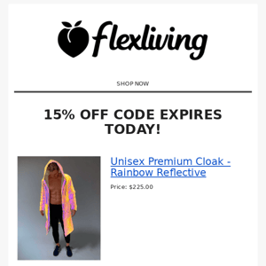 Your 15% DISCOUNT CODE expires today 😱