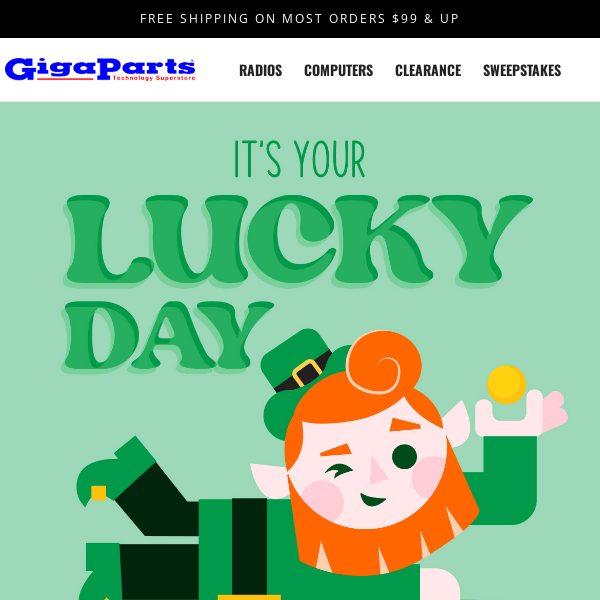🍀 St.Patrick's Day Sale at GigaParts