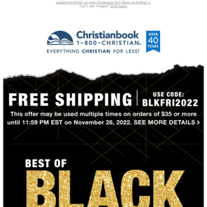 Free Shipping + AMAZING Black Friday Deals (Up to 85% off)