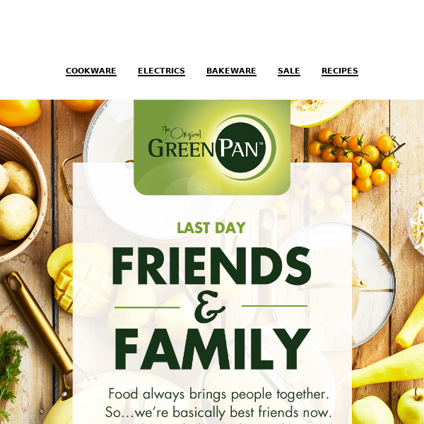 Best Deals from GreenPan Friends and Family Sale 2023
