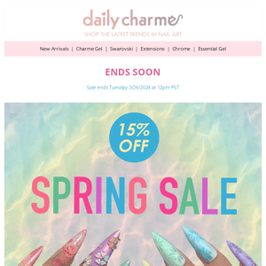 LAST DAY 🚨 15% Off Spring Nail Art