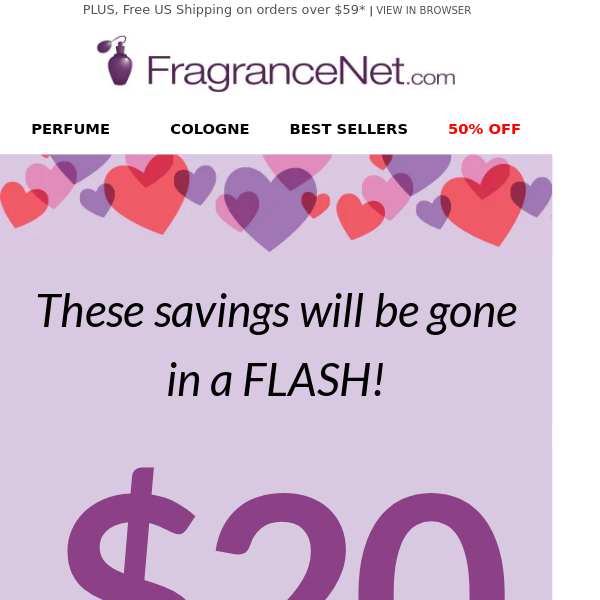 $20* OFF gone in a ⚡FLASH⚡