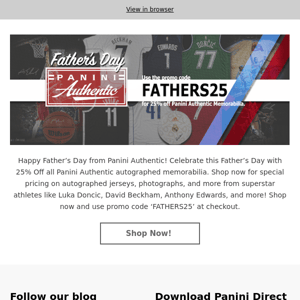 Panini Authentic - Happy Fathers Day!